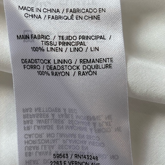 Reformation Clarabelle Linen Midi Dress Size 8 - Picture 9 of 13